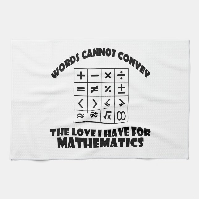 Mathematics designs kitchen towel (Horizontal)