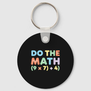 Mathematics Do The Math, Playful Equation Design Keychain