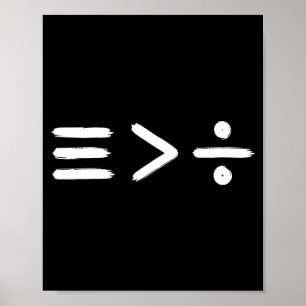 Mathematics Equality > Division Math Symbol Sta Poster