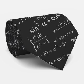 Mathematics Equation for Math Geek Teacher Student Tie