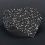 Mathematics Equation for Math Geek Teacher Student Tie<br><div class="desc">The men's tie features a captivating pattern inspired by science equipment and lab items, making it a perfect gift to present to a father or teacher. The design showcases a variety of scientific tools and symbols, such as beakers, test tubes, microscopes, atoms, and formulas. The intricate details of these elements...</div>