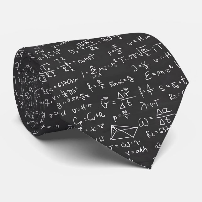 Mathematics Equation for Math Geek Teacher Student Tie (Rolled)