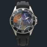 Mathematics Formula Analogue Watch<br><div class="desc">Keep your love for math close at hand with this stylish analogue watch, featuring a unique dial design of mathematical formulas, equations, and geometric shapes in bold colours. Perfect for students, teachers, and STEM fans, this watch blends sophistication and intellect for a look that stands out every minute.</div>