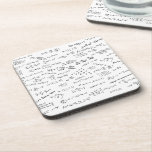Mathematics Formula Equations Numbers Drinkware Coaster<br><div class="desc">Math Formulas,  Equations and Numbers. Let everyone know how much you love math or a great gift for the scientifically and mathematically conscious.</div>