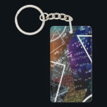 Mathematics Formula Keychain<br><div class="desc">Carry inspiration everywhere with this round keychain,  featuring a colourful mix of mathematical formulas,  equations,  and geometric designs. Perfect for students,  teachers,  and STEM enthusiasts,  this lightweight accessory highlights a love for learning on the go.</div>