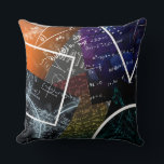 Mathematics Formula Throw Pillow<br><div class="desc">Bring learning and creativity to any space with this stylish throw pillow, featuring a vibrant design of mathematical formulas and colourful geometric diagrams. Perfect for classrooms, study corners, or thoughtful gifts, this pillow adds a modern academic accent while offering comfort and personality.</div>