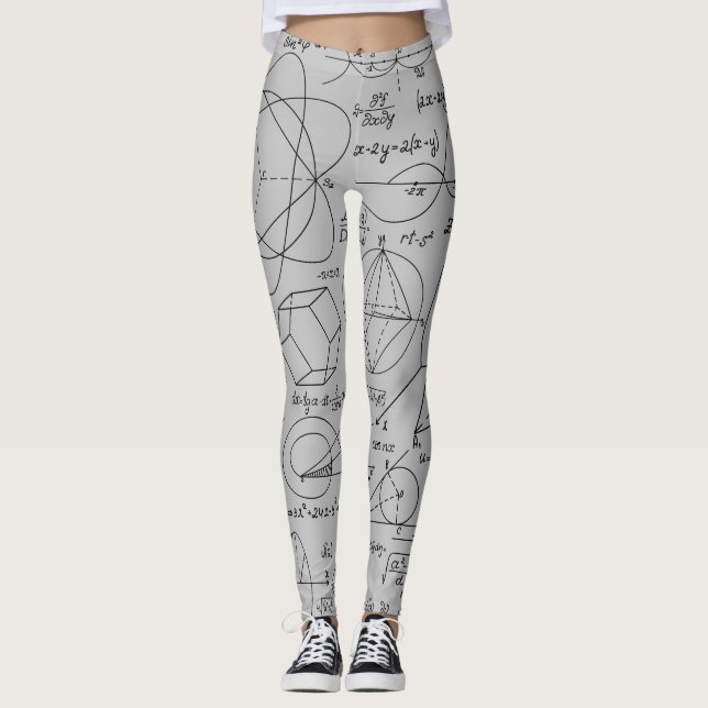 Mathematics Geometry Formula Euclidean Equation Leggings (Front)