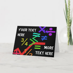 Mathematics Greeting Card