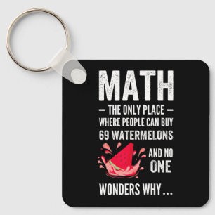 Mathematics humour keychain