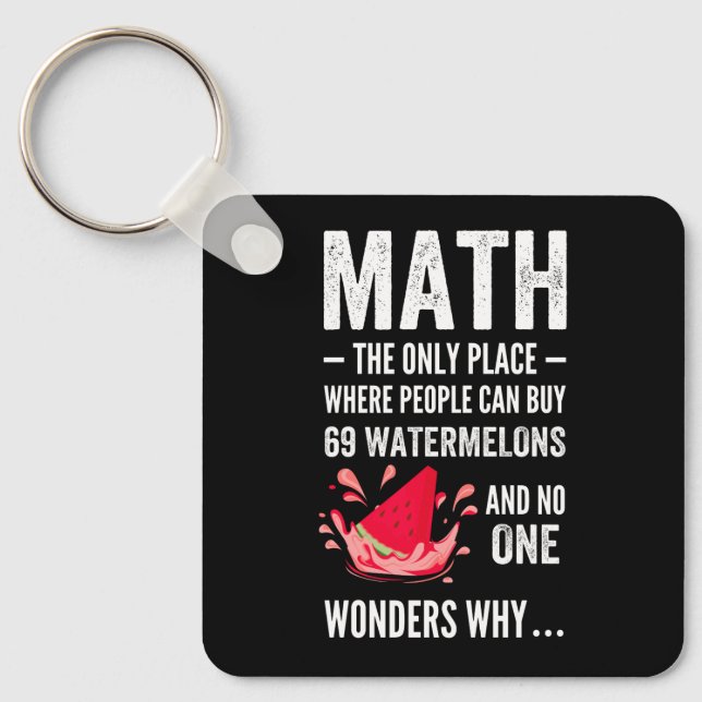 Mathematics humour keychain (Front)