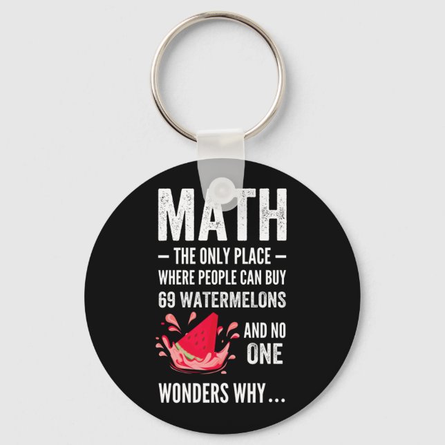 Mathematics humour keychain (Front)