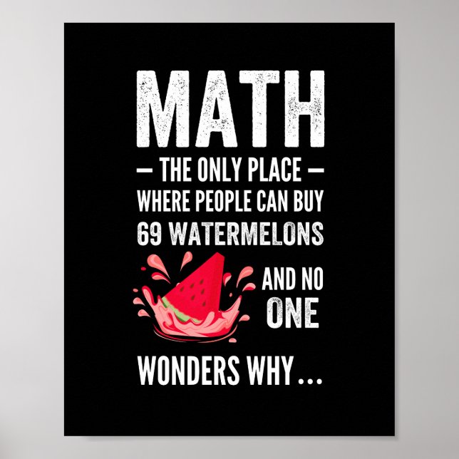 Mathematics humour poster (Front)
