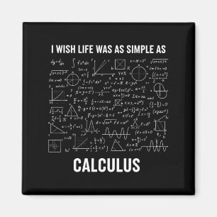 Mathematics - I Wish Life Was As Simple As Calculu Magnet