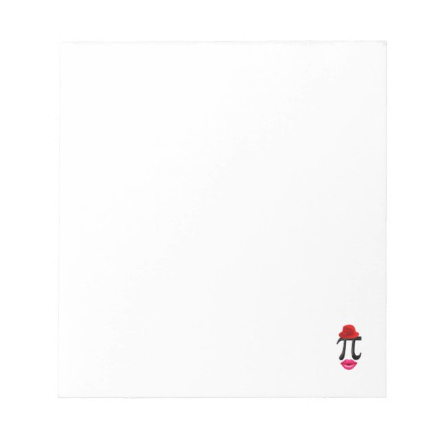 Mathematics kiss Symbol 14 Happy march Numbers Pi Notepad (Front)