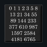 Mathematics Magnet Fibonacci Sequence Numbers<br><div class="desc">Fibonacci sequence numbers magnet. Great gift for math teachers, math lovers! From silly jokes to serious romantic statements, MiKa Art Zazzle shop has something for everyone. Canadiana, Japanese gifts, jewelry, cases for electronic devices, fun buttons, mug cups, ornaments, cards and posters….. Please take some time and look around. You may...</div>