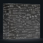 Mathematics Math Equations Formulas Numbers Binder<br><div class="desc">Science Math Formulas,  Equations And Numbers on a blackboard transferred to a Office Binder which can also be used to house School Science project papers. Let everyone know how much you love math or a great gift for the scientifically and mathematically conscious.</div>