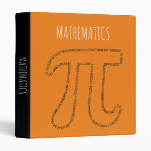 Mathematics Math Pi student 3 Ring Binder