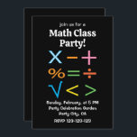 Mathematics Math Symbol Math  Invitation<br><div class="desc">Mathematics Math Symbol Math Invitation original design by Nisha Prabhu. Fully Customizable. Personalize with your details. Invite your friends and family to an unforgettable math-themed celebration with our vibrant Colourful Math Invitation! This eye-catching design combines whimsical math symbols, bold colours, and playful patterns that will spark joy and curiosity in...</div>