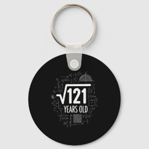 Mathematics Square Root 121 Years Old, Funny Math Keychain