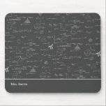 Mathematics Teacher Formulas Algebra Office Mouse Pad<br><div class="desc">Cute and simple personalize mouse pad with a pattern of mathematic formulas and equations. Perfect gift for teachers and math nerds. Illustrated and designed by Patricia Alvarez.</div>
