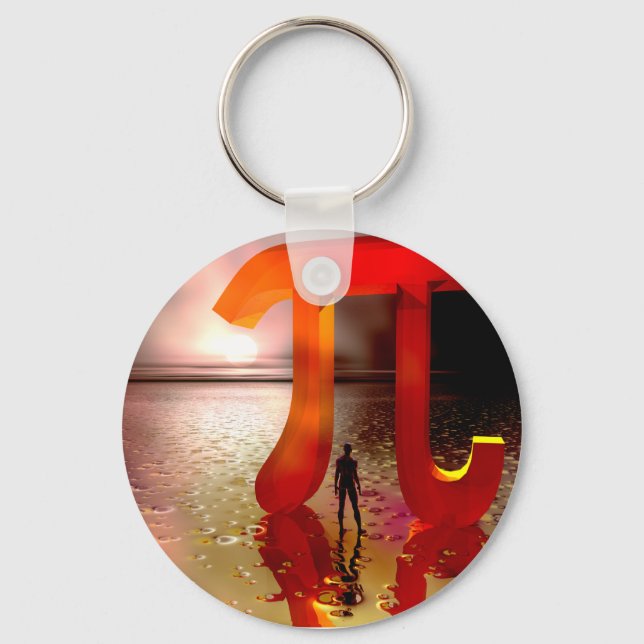 Mathematics World Keychain (Front)