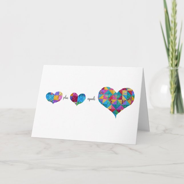 "Mathématiques carte de coeur" (Devant)