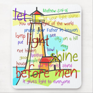 Mathew 5:14-16 Lighthouse 1 Mouse Pad