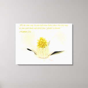 Mathew 5:16 Inspirational Canvas Print