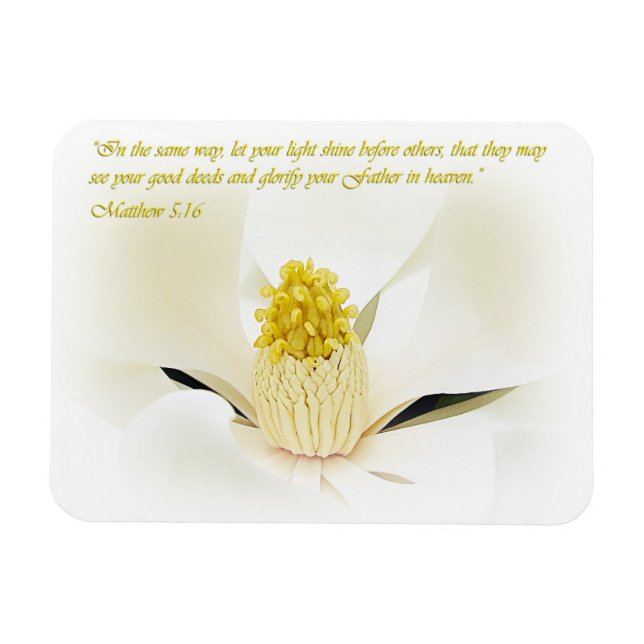 Mathew 5:16 Inspirational Magnet (Horizontal)