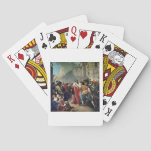 Mathieu Mole being stopped by the Parisian crowd o Playing Cards