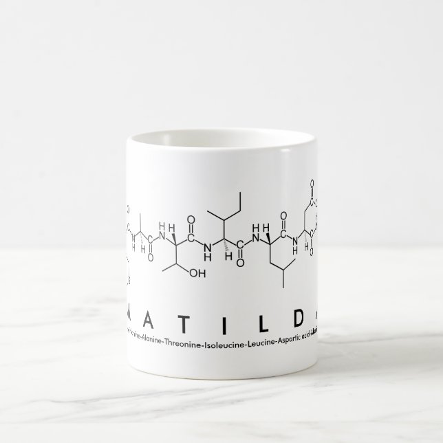 Mathilda nom de peptide mug (Centre)