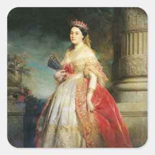 Mathilde Laetitia Wilhelmine Bonaparte  1861 Square Sticker