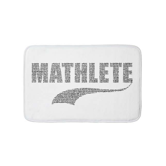 Mathlete Bathroom Mat (Front)