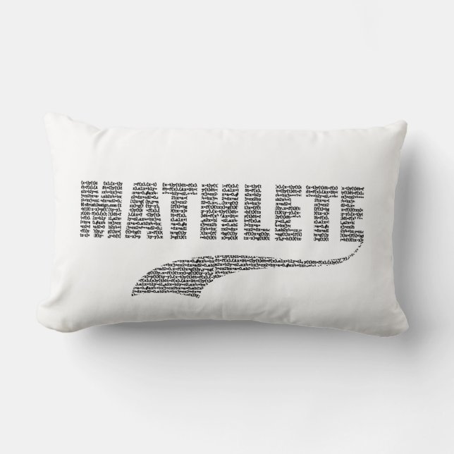 Mathlete Lumbar Pillow (Front)