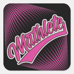Mathlete   square sticker