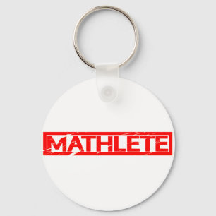 Mathlete Stamp Keychain