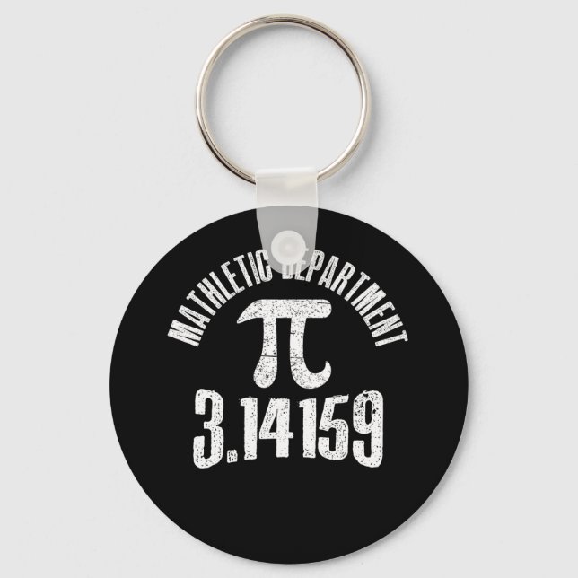 Mathletic Department 3.14159 Pi Day Math Teacher Keychain (Front)