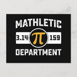 Mathletic Department Pi Day Math Vintage Postcard
