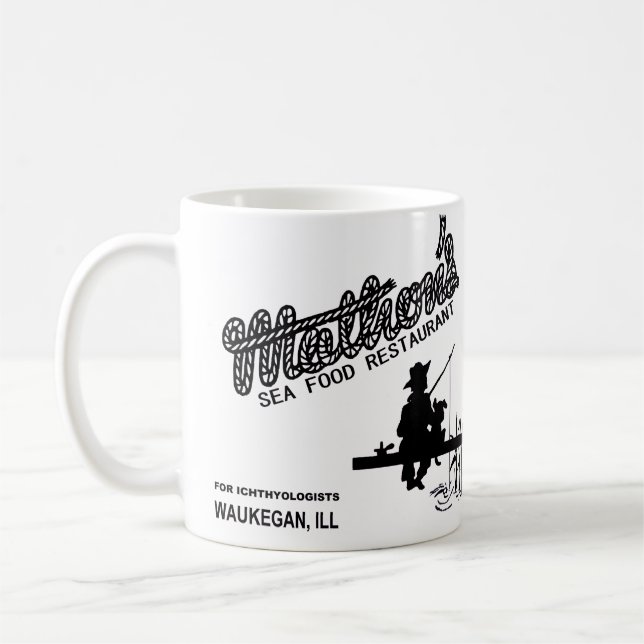 Mathon's Sea Food Restaurant, Waukegan, Illinois Coffee Mug (Left)