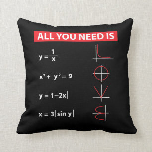 Maths Algebra Mathematics Teacher Gift Idea Throw Pillow