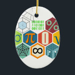 maths ceramic ornament<br><div class="desc">Maths in colour! For math enthusiasts and students.</div>