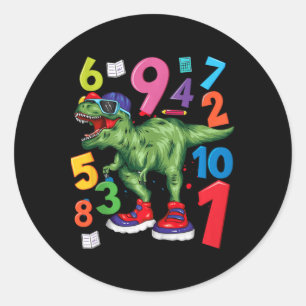Maths Day Number Fancy Dress Idea For Kids Number  Classic Round Sticker