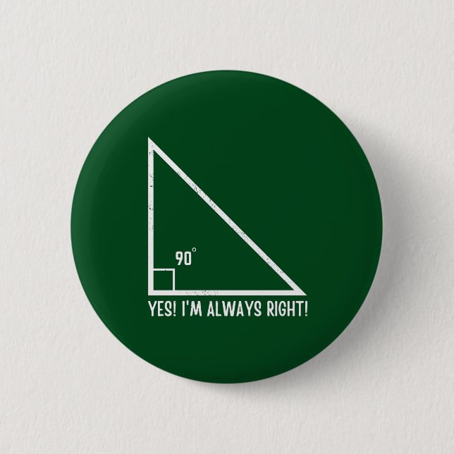 Maths / Mathematics Teacher Funny 2 Inch Round Button (Front)