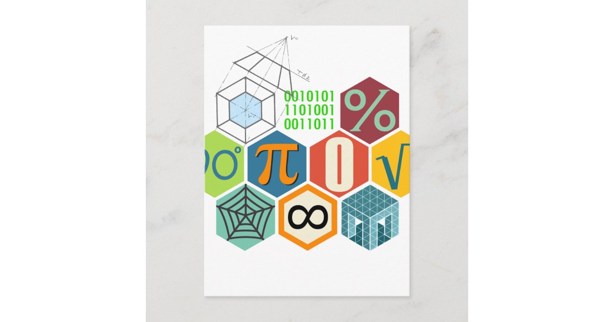 maths postcard | Zazzle