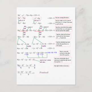 Maths Postcard