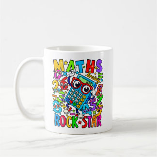 Maths Rock Star Mug | Number Day Teacher Gift