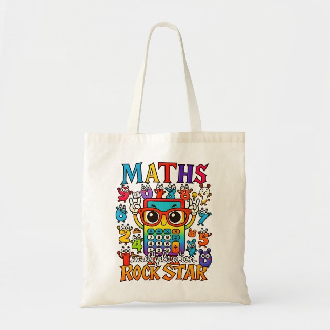 Maths Rock Star Number Day Tote Bag (Devant)