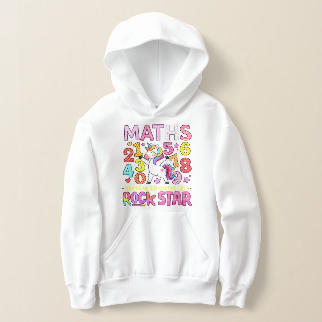 Maths Rockstar Colorful Numbers Hoodie (Poser)