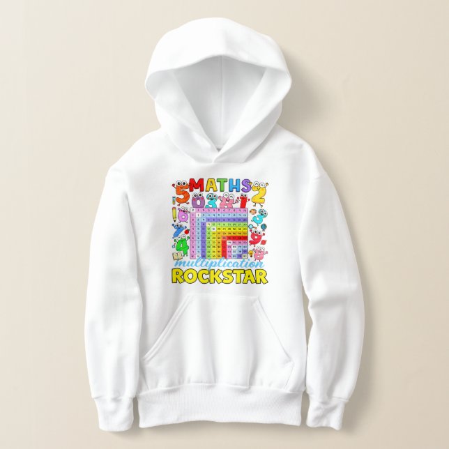 Maths Rockstar Cute Calculator Hoodie (Poser)