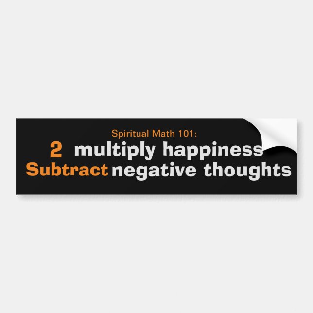 maths spirituelles 101-19A-bumper autocollant (Devant)
